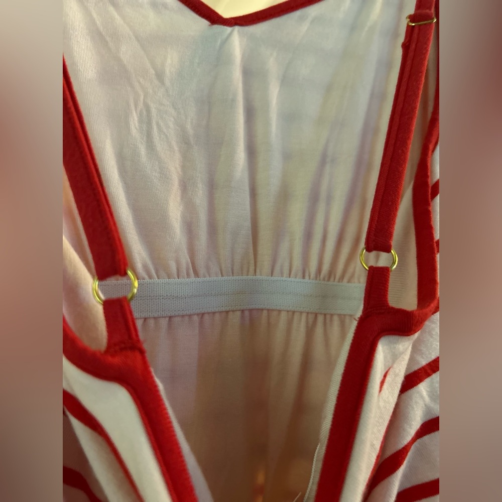 Women’s Medium Soma Striped Adjustable Strap Jersey Dress NWT - Picture 5 of 10